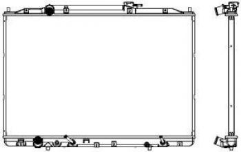 13 599 р. Радиатор охлаждения двигателя (3,7 л) SAKURA Acura MDX YD2 дорестайлинг (2006-2009)  с доставкой в г. Тольятти. Увеличить фотографию 2