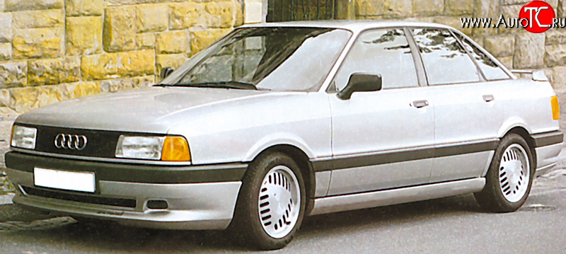 4 999 р. Накладка переднего бампера Classic V2 Audi 80 B3 седан (1986-1991)  с доставкой в г. Тольятти