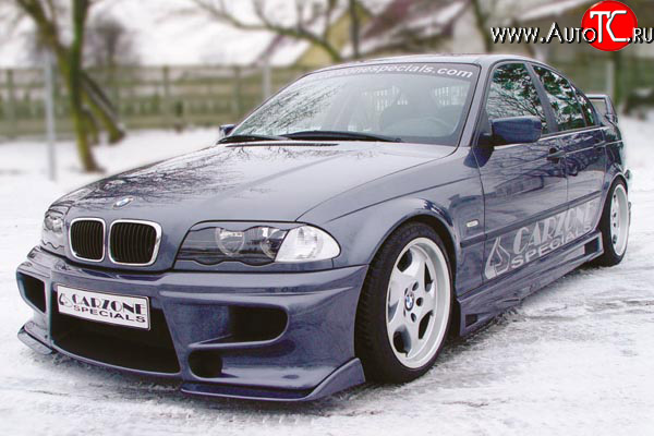 8 899 р. Передний бампер CarZone BMW 3 серия E46 седан дорестайлинг (1998-2001)  с доставкой в г. Тольятти