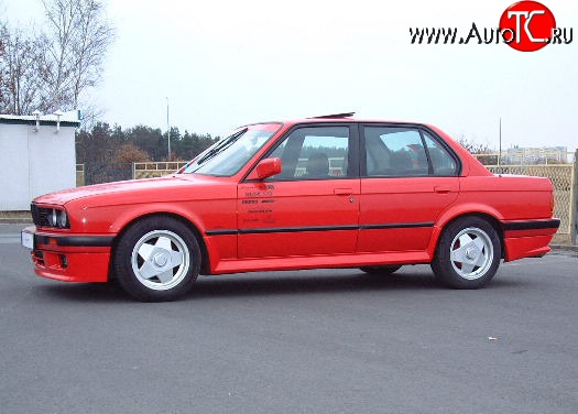 4 499 р. Пороги накладки Elegance BMW 3 серия E30 седан (1982-1991) (стеклопластик жёсткий, Неокрашенные)  с доставкой в г. Тольятти