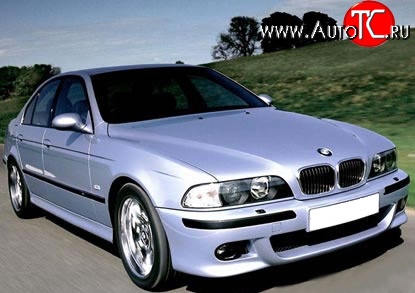 8 149 р. Передний бампер M-Technic BMW 5 серия E39 седан дорестайлинг (1995-2000) (Без сетки, Неокрашенный)  с доставкой в г. Тольятти