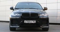 4 749 р. Накладки Global-Tuning на передний бампер автомобиля  BMW X6  E71 (2008-2014) дорестайлинг, рестайлинг (Неокрашенная)  с доставкой в г. Тольятти. Увеличить фотографию 3