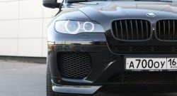 4 749 р. Накладки Global-Tuning на передний бампер автомобиля  BMW X6  E71 (2008-2014) дорестайлинг, рестайлинг (Неокрашенная)  с доставкой в г. Тольятти. Увеличить фотографию 4