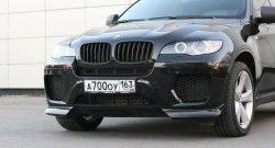 4 749 р. Накладки Global-Tuning на передний бампер автомобиля  BMW X6  E71 (2008-2014) дорестайлинг, рестайлинг (Неокрашенная)  с доставкой в г. Тольятти. Увеличить фотографию 6