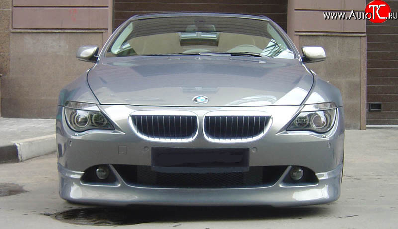 11 099 р. Накладка на передний бампер BMW 6 серия E63 дорестайлинг, купе (2003-2007) (Неокрашенная)  с доставкой в г. Тольятти