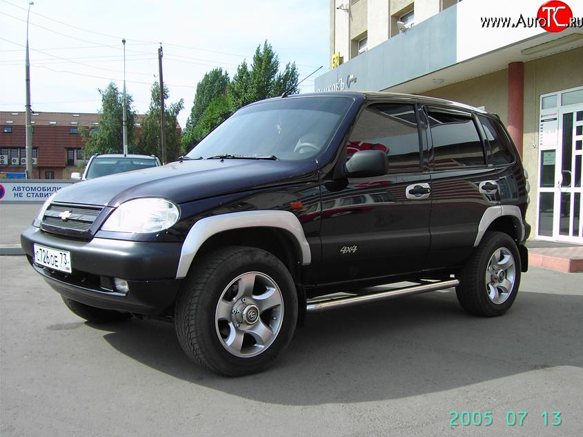 3 299 р. Арки крыльев Аскет  Chevrolet Niva  2123 (2002-2008), Лада 2123 (Нива Шевроле) (2002-2008) (Неокрашенные)  с доставкой в г. Тольятти