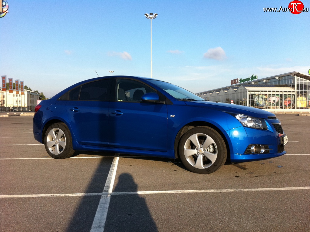 4 199 р. Пороги накладки Z-Line Chevrolet Cruze J300 седан дорестайлинг (2009-2012) (Неокрашенные)  с доставкой в г. Тольятти