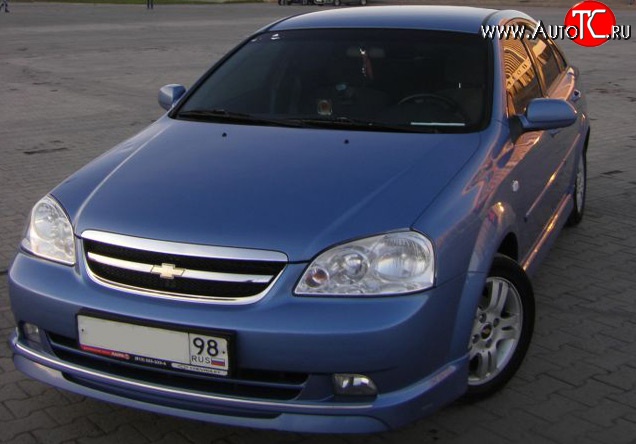 5 949 р. Накладка Street Edition на передний бампер Chevrolet Lacetti седан (2002-2013) (Неокрашенная)  с доставкой в г. Тольятти