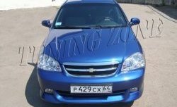 2 399 р. Накладка переднего бампера Tuning Zone Chevrolet Lacetti седан (2002-2013) (Неокрашенная)  с доставкой в г. Тольятти. Увеличить фотографию 2