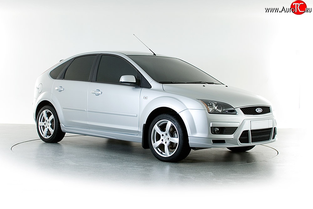 2 899 р. Накладка переднего бампера Sport Style Ford Focus 2  седан дорестайлинг (2004-2008) (Неокрашенная)  с доставкой в г. Тольятти