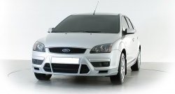 2 899 р. Накладка переднего бампера Sport Style Ford Focus 2  седан дорестайлинг (2004-2008) (Неокрашенная)  с доставкой в г. Тольятти. Увеличить фотографию 2