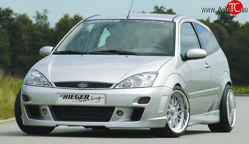 8 899 р. Передний бампер Rieger Ford Focus 1 универсал рестайлинг (2001-2005)  с доставкой в г. Тольятти