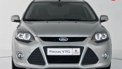 5 699 р. Передний бампер YTR Ford Focus 2 универсал рестайлинг (2007-2011) (Неокрашенный)  с доставкой в г. Тольятти. Увеличить фотографию 2