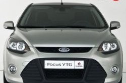 5 699 р. Передний бампер YTR Ford Focus 2 универсал рестайлинг (2007-2011) (Неокрашенный)  с доставкой в г. Тольятти. Увеличить фотографию 5