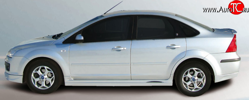 4 199 р. Пороги накладки FT Ford Focus 2 хэтчбэк 5 дв. рестайлинг (2007-2011) (Неокрашенные)  с доставкой в г. Тольятти