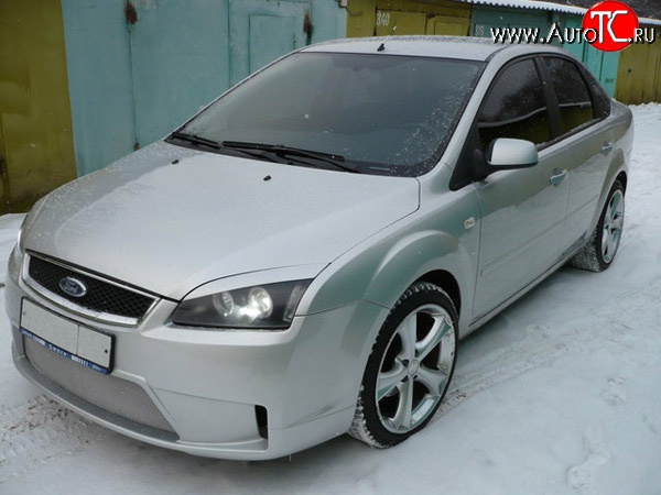 14 299 р. Передний бампер Concept Ford Focus 2 хэтчбэк 3 дв. дорестайлинг (2004-2007) (Неокрашенный)  с доставкой в г. Тольятти