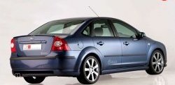 5 699 р. Накладка бампера MS Ford Focus 2  седан дорестайлинг (2004-2008) (Неокрашенная)  с доставкой в г. Тольятти. Увеличить фотографию 2