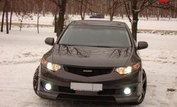 27 799 р. Передний бампер MUGEN  Honda Accord  8 CU (2008-2011) седан дорестайлинг (Неокрашенный)  с доставкой в г. Тольятти. Увеличить фотографию 2