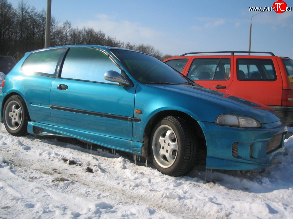 3 449 р. Пороги накладки R-Style Honda Civic EG седан (1992-1995)  с доставкой в г. Тольятти