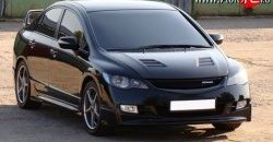 27 999 р. Пластиковый капот Mugen Style  Honda Civic  FD (2005-2011) седан дорестайлинг, седан рестайлинг (Неокрашенный)  с доставкой в г. Тольятти. Увеличить фотографию 5