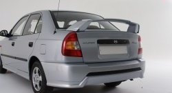 2 649 р. Спойлер Классик Hyundai Accent седан ТагАЗ (2001-2012) (Неокрашенный)  с доставкой в г. Тольятти. Увеличить фотографию 2