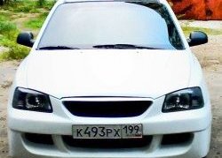 4 699 р. Передний бампер ATH-classic Hyundai Accent седан ТагАЗ (2001-2012) (Неокрашенный)  с доставкой в г. Тольятти. Увеличить фотографию 5