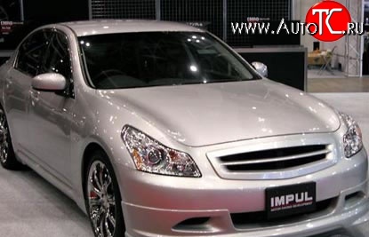 8 149 р. Решётка радиатора IMPUL  INFINITI GF35 (2002-2008) (Неокрашенная)  с доставкой в г. Тольятти