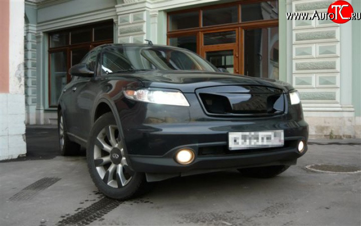 5 799 р. Решётка радиатора Devil INFINITI FX35 S50 дорестайлинг (2002-2005) (Неокрашенная)  с доставкой в г. Тольятти