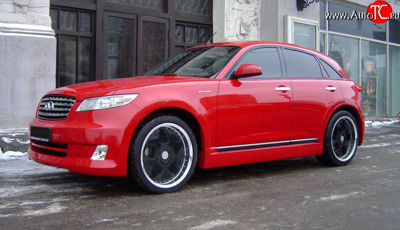 21 099 р. Передние крылья AERO INFINITI FX35 S50 дорестайлинг (2002-2005) (Неокрашенные)  с доставкой в г. Тольятти