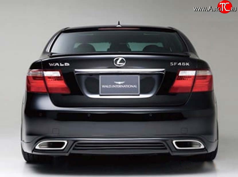 15 699 р. Накладка заднего бампера Wald Lexus LS460 XF40 дорестайлинг (2006-2009) (Неокрашенная)  с доставкой в г. Тольятти