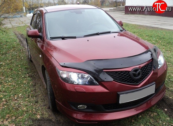 4 999 р. Накладка переднего бампера Sport Mazda 3/Axela BK дорестайлинг, хэтчбэк (2003-2006) (Неокрашенная)  с доставкой в г. Тольятти