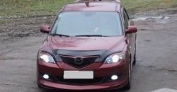 4 999 р. Накладка переднего бампера Sport Mazda 3/Axela BK дорестайлинг, хэтчбэк (2003-2006) (Неокрашенная)  с доставкой в г. Тольятти. Увеличить фотографию 2