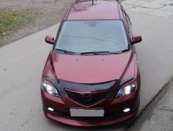 4 999 р. Накладка переднего бампера Sport Mazda 3/Axela BK дорестайлинг, хэтчбэк (2003-2006) (Неокрашенная)  с доставкой в г. Тольятти. Увеличить фотографию 3