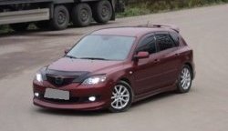 4 999 р. Накладка переднего бампера Sport Mazda 3/Axela BK дорестайлинг, хэтчбэк (2003-2006) (Неокрашенная)  с доставкой в г. Тольятти. Увеличить фотографию 4