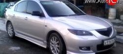 4 099 р. Пороги накладки Sport Mazda 3/Axela BK дорестайлинг, хэтчбэк (2003-2006) (Неокрашенные)  с доставкой в г. Тольятти. Увеличить фотографию 5