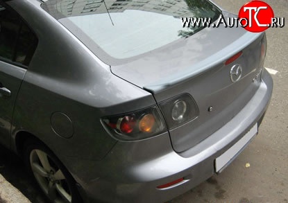 3 099 р. Спойлер Style Mazda 3/Axela BK дорестайлинг седан (2003-2006) (Неокрашенный)  с доставкой в г. Тольятти