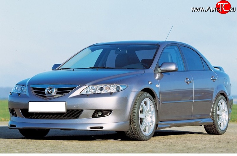 9 499 р. Накладка переднего бампера ATH Mazda 6 GG лифтбэк дорестайлинг (2002-2005)  с доставкой в г. Тольятти