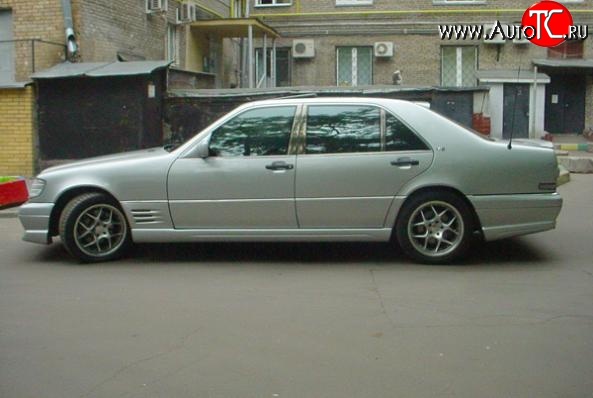 12 599 р. Пороги накладки LORINSER Mercedes-Benz S class W140 Седан (1991-1998) (Неокрашенные)  с доставкой в г. Тольятти