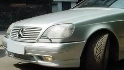 11 399 р. Накладка переднего бампера AMG Mercedes-Benz S class W140 Купе (1991-1998) (Неокрашенная)  с доставкой в г. Тольятти. Увеличить фотографию 2