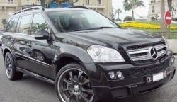 22 599 р. Накладка переднего бампера BRABUS Mercedes-Benz GL class X164 дорестайлинг (2006-2009) (Неокрашенная)  с доставкой в г. Тольятти. Увеличить фотографию 2