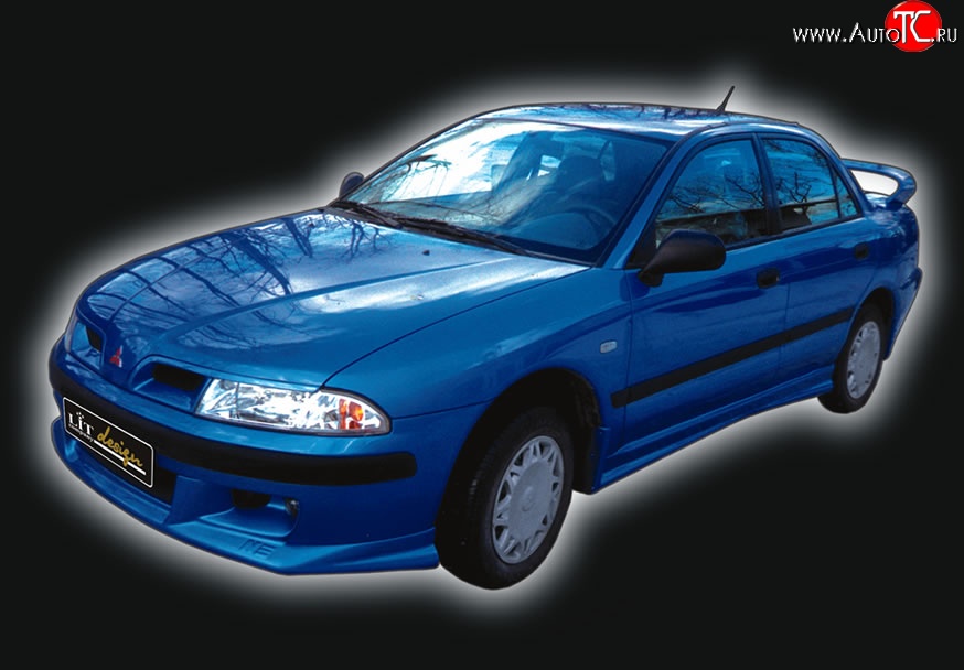 4 149 р. Накладка переднего бампера GT Dynamics Mitsubishi Carisma (1999-2004) (Неокрашенная)  с доставкой в г. Тольятти