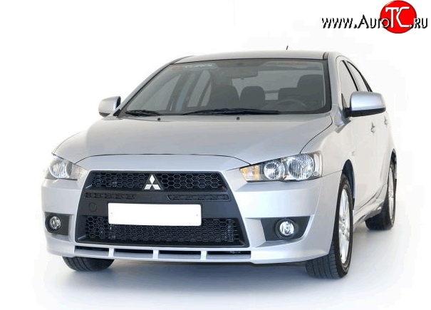 22 899 р. Передний бампер Standart Plus Mitsubishi Lancer 10 CY хэтчбэк дорестайлинг (2007-2010) (Неокрашенный)  с доставкой в г. Тольятти