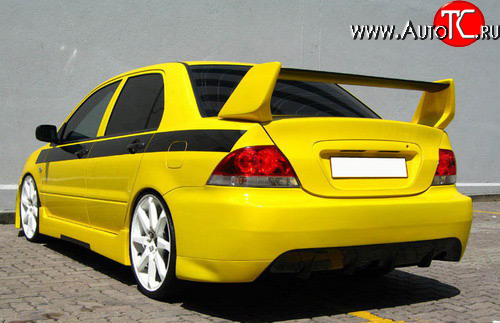 10 599 р. Задний бампер Accolade на Mitsubishi Lancer 9 2-ой рестайлинг седан (2005-2009) (Неокрашенный)  с доставкой в г. Тольятти