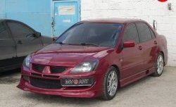 6 399 р. Накладка переднего бампера Evo Mitsubishi Lancer 9 2-ой рестайлинг седан (2005-2009) (Неокрашенная)  с доставкой в г. Тольятти. Увеличить фотографию 4