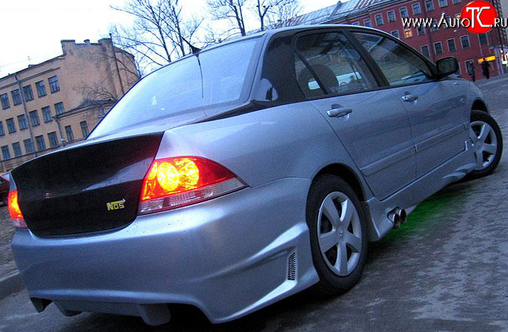 7 549 р. Задний бампер OS Mitsubishi Lancer 9 2-ой рестайлинг седан (2005-2009)  с доставкой в г. Тольятти