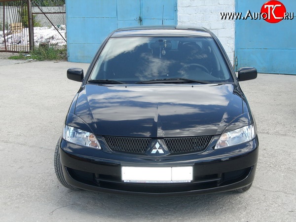 849 р. Комплект широких ресничек Evo V2 Mitsubishi Lancer 9 1-ый рестайлинг седан (2003-2005) (Неокрашенные)  с доставкой в г. Тольятти