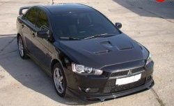 4 949 р. Накладка Zodiak на передний бампер  Mitsubishi Lancer  10 CY (2007-2017) седан дорестайлинг, хэтчбэк дорестайлинг, седан рестайлинг, хэтчбек 5 дв рестайлинг (Неокрашенная)  с доставкой в г. Тольятти. Увеличить фотографию 4