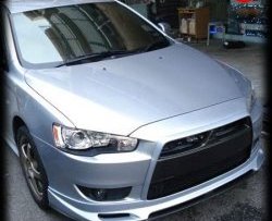 4 949 р. Накладка Zodiak на передний бампер  Mitsubishi Lancer  10 CY (2007-2017) седан дорестайлинг, хэтчбэк дорестайлинг, седан рестайлинг, хэтчбек 5 дв рестайлинг (Неокрашенная)  с доставкой в г. Тольятти. Увеличить фотографию 7