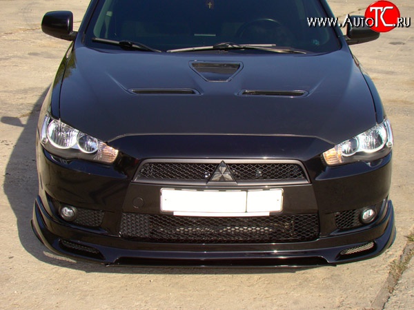 31 799 р. Пластиковый капот Evo Mitsubishi Lancer 10 CY хэтчбэк дорестайлинг (2007-2010) (Неокрашенный)  с доставкой в г. Тольятти