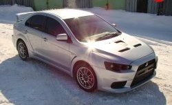 31 799 р. Пластиковый капот Evo Mitsubishi Lancer 10 CY хэтчбэк дорестайлинг (2007-2010) (Неокрашенный)  с доставкой в г. Тольятти. Увеличить фотографию 3